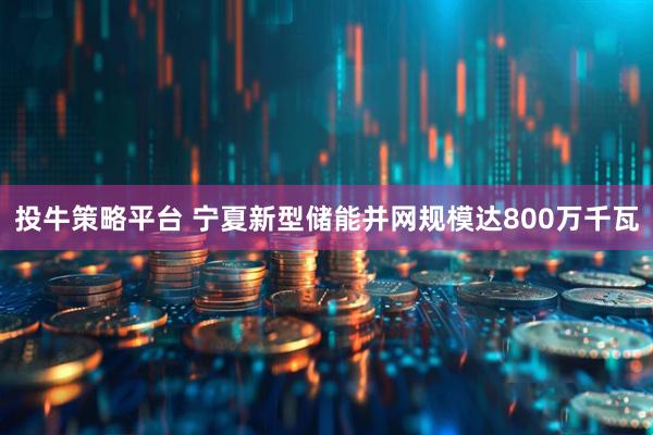 投牛策略平台 宁夏新型储能并网规模达800万千瓦