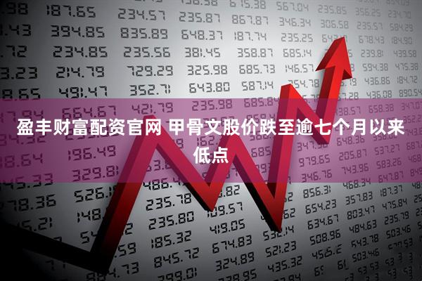盈丰财富配资官网 甲骨文股价跌至逾七个月以来低点
